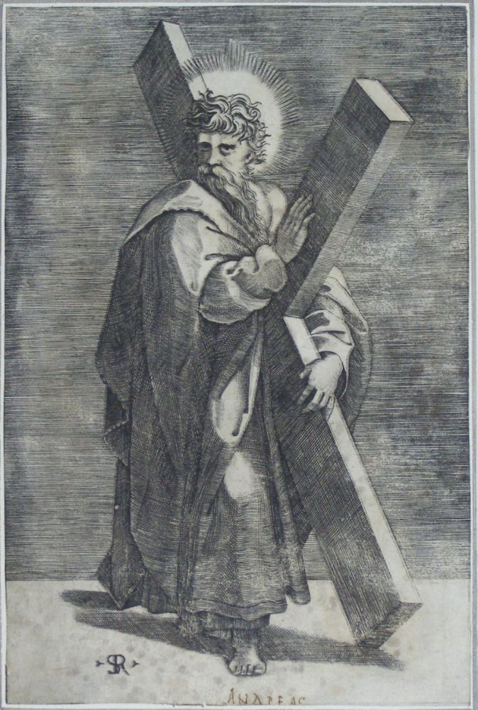 Engraving of St Andrew